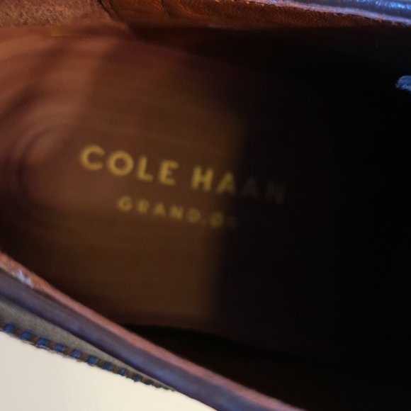 Mens Cole Haan Dark Brown Lace-Up Oxford Leather Shoes 11 * - Picture 10 of 12